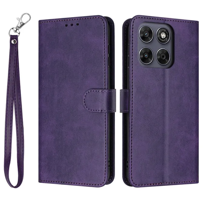 Housse Motorola Moto G77 / G67 Simili Cuir Mate - Dragonne et Porte-Cartes