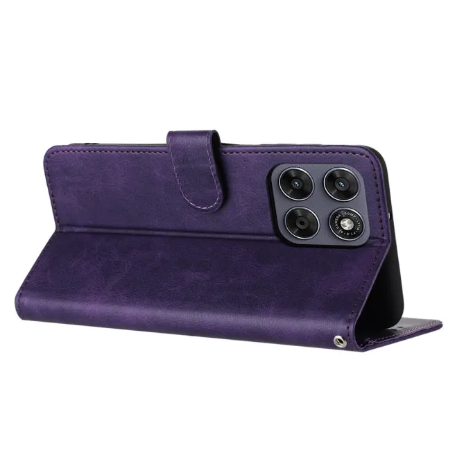 Housse Motorola Moto G77 / G67 Simili Cuir Mate - Dragonne et Porte-Cartes