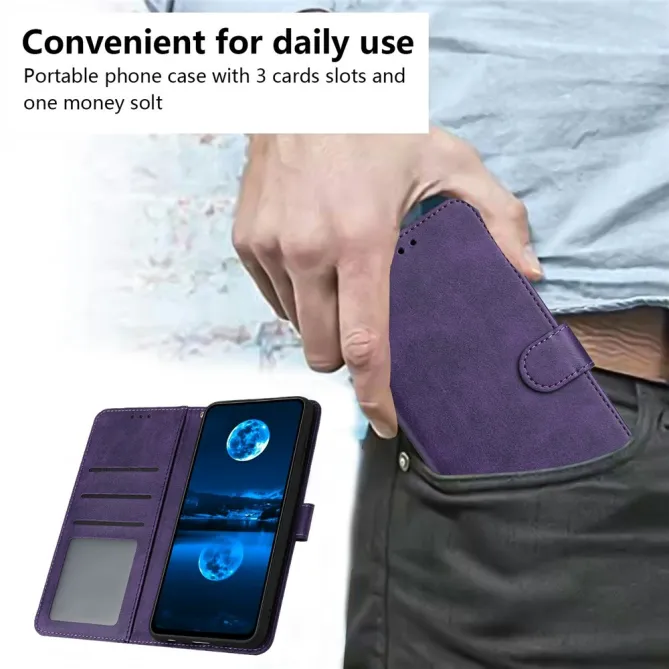 Housse Motorola Moto G77 / G67 Simili Cuir Mate - Dragonne et Porte-Cartes