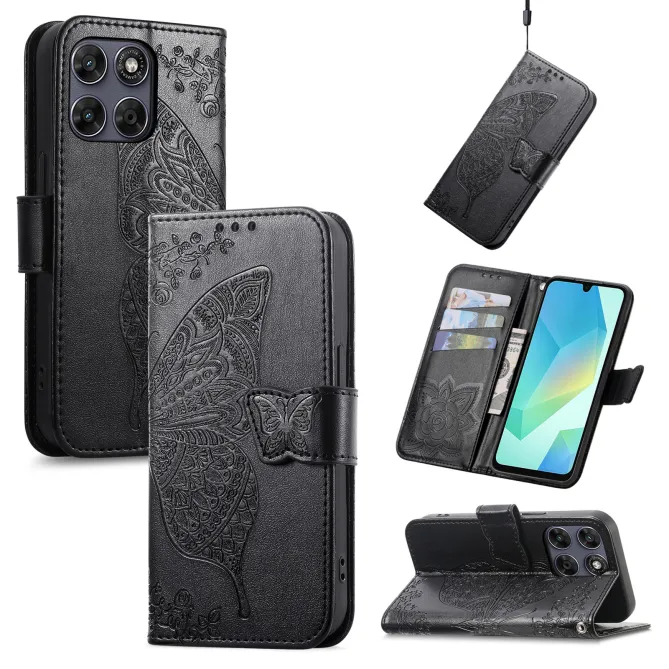 Housse Motorola Moto G77 / G67 Papillon Relief