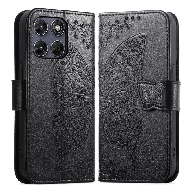 Housse Motorola Moto G77 / G67 Papillon Relief