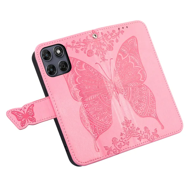 Housse Motorola Moto G77 / G67 Papillon Relief