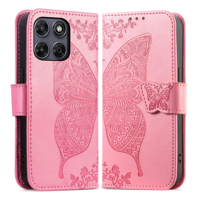 Housse Motorola Moto G77 / G67 Papillon Relief