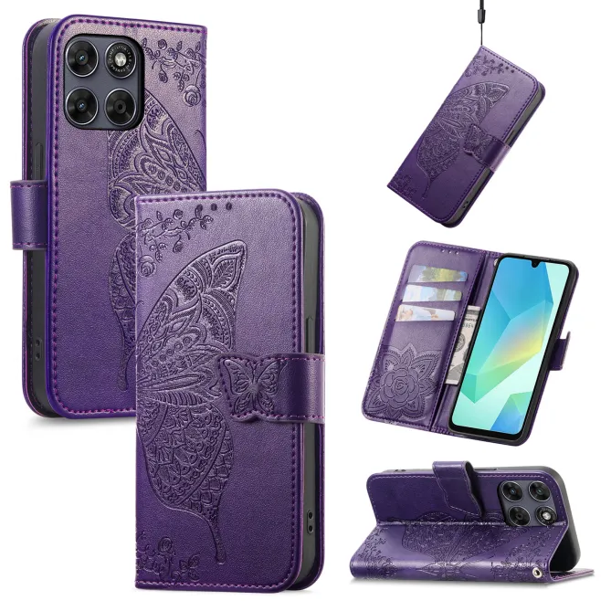 Housse Motorola Moto G77 / G67 Papillon Relief