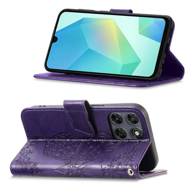 Housse Motorola Moto G77 / G67 Papillon Relief