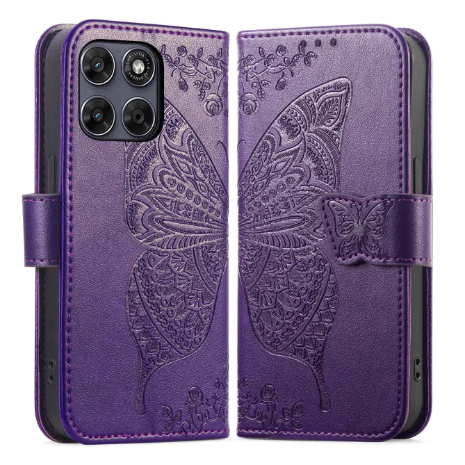 Housse Motorola Moto G77 / G67 Papillon Relief