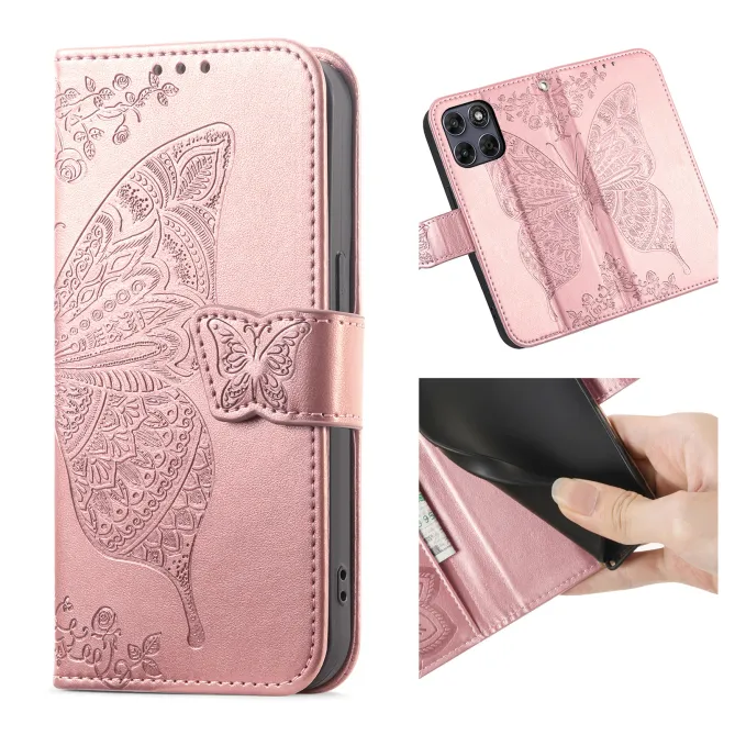 Housse Motorola Moto G77 / G67 Papillon Relief