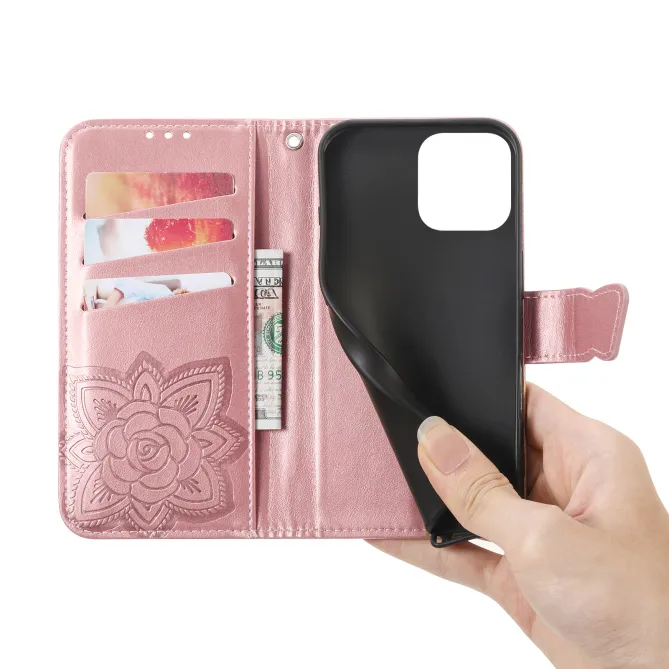 Housse Motorola Moto G77 / G67 Papillon Relief