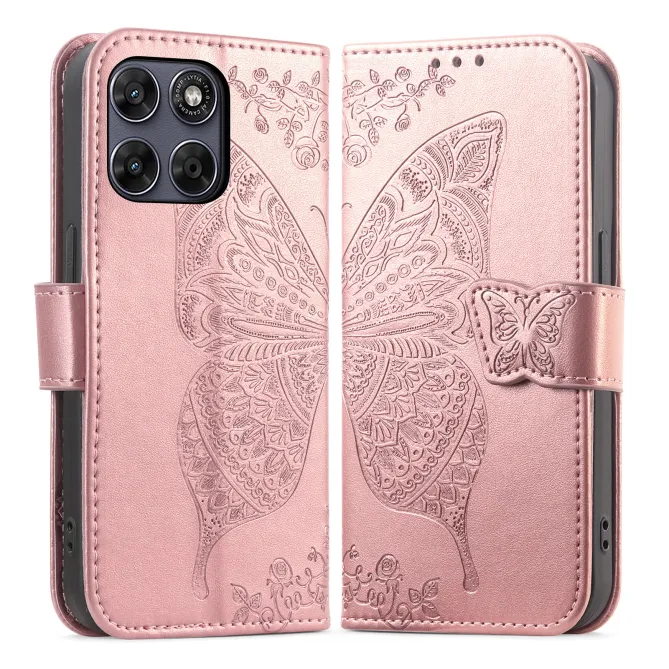 Housse Motorola Moto G77 / G67 Papillon Relief
