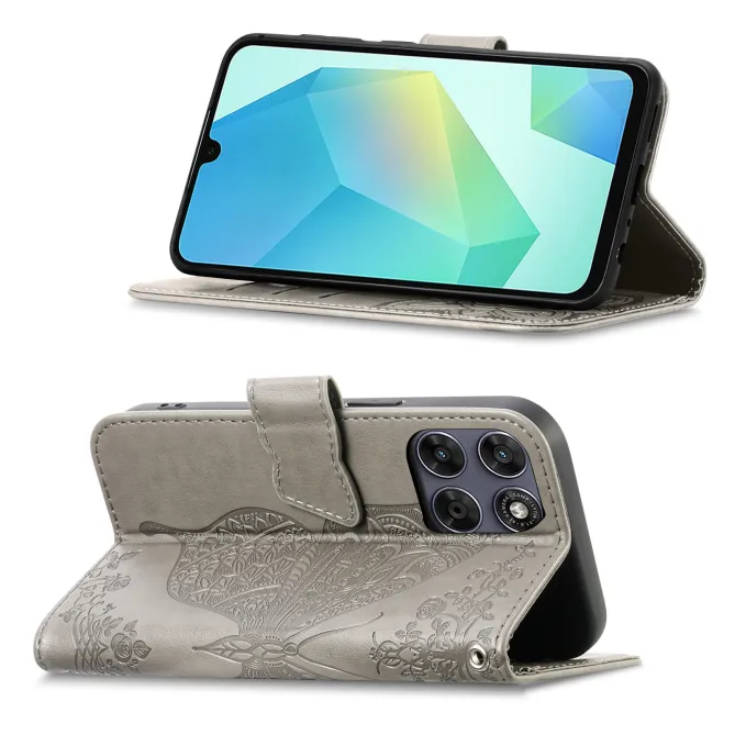 Housse Motorola Moto G77 / G67 Papillon Relief