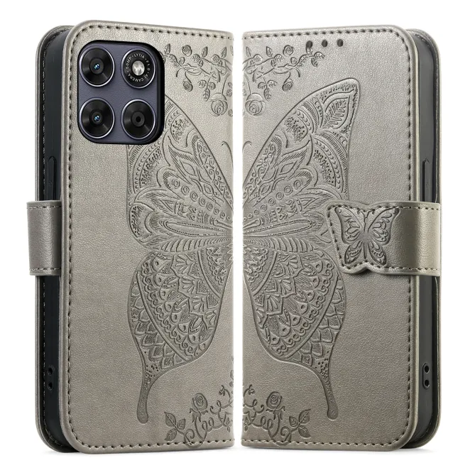 Housse Motorola Moto G77 / G67 Papillon Relief