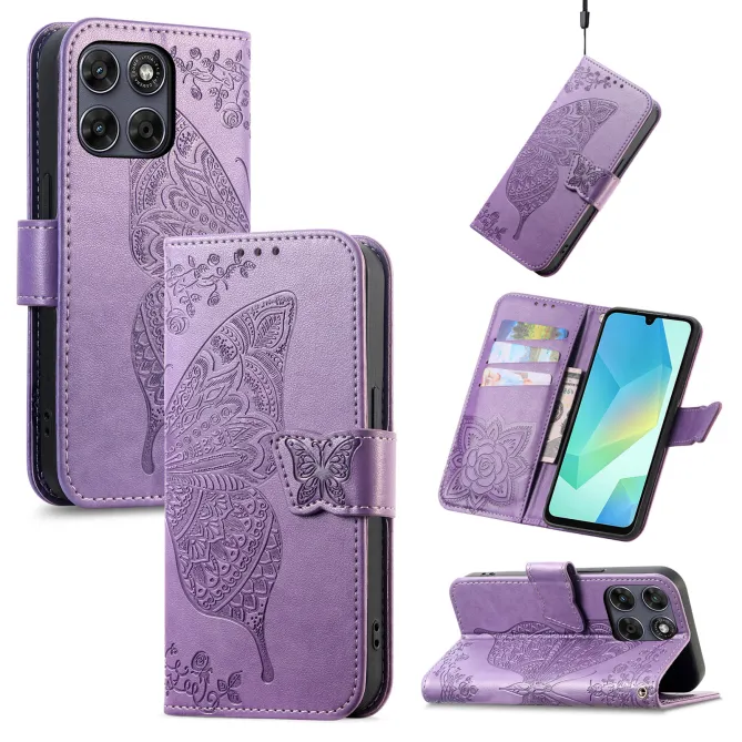 Housse Motorola Moto G77 / G67 Papillon Relief