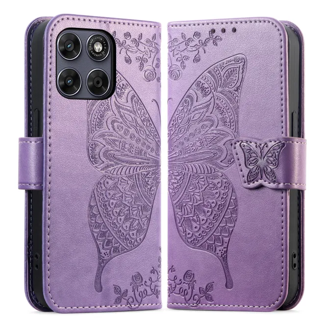 Housse Motorola Moto G77 / G67 Papillon Relief