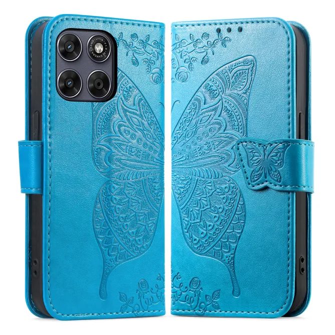 Housse Motorola Moto G77 / G67 Papillon Relief