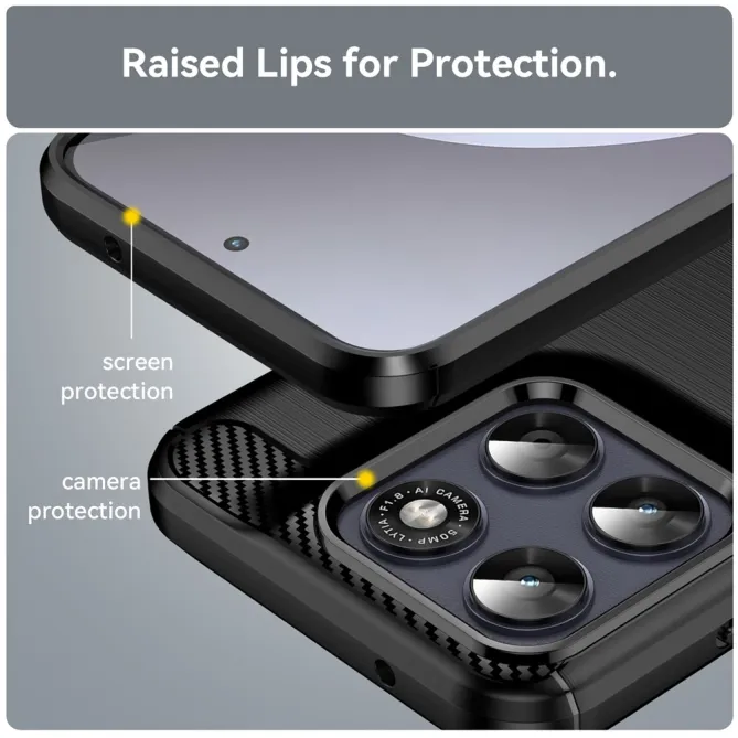 Coque Motorola Moto G77 / G67 Effet Brossé