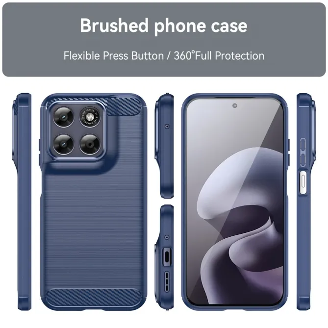 Coque Motorola Moto G77 / G67 Effet Brossé