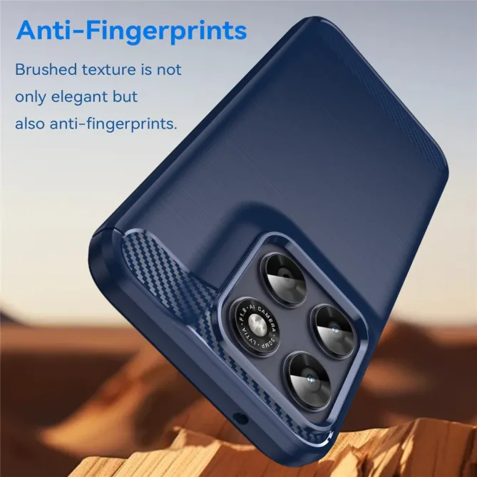 Coque Motorola Moto G77 / G67 Effet Brossé