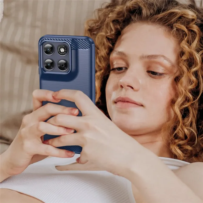 Coque Motorola Moto G77 / G67 Effet Brossé