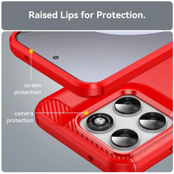 Coque Motorola Moto G77 / G67 Effet Brossé