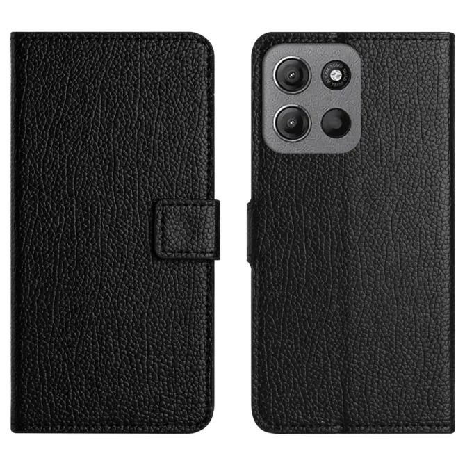 Housse Motorola Moto G77 / G67 Simili Cuir Litchi