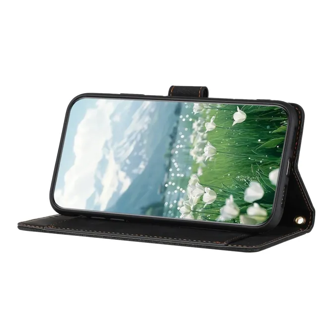 Housse Motorola Moto G77 / G67 Tulipes Gaufrées 5 Emplacements Cartes