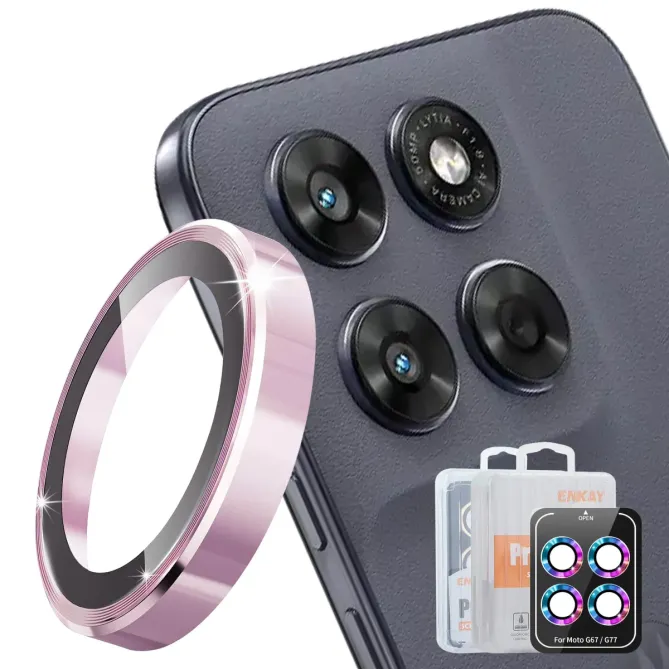 Protection Objectifs Motorola Moto G67 / G77 - Verre 9H et Bague Aluminium