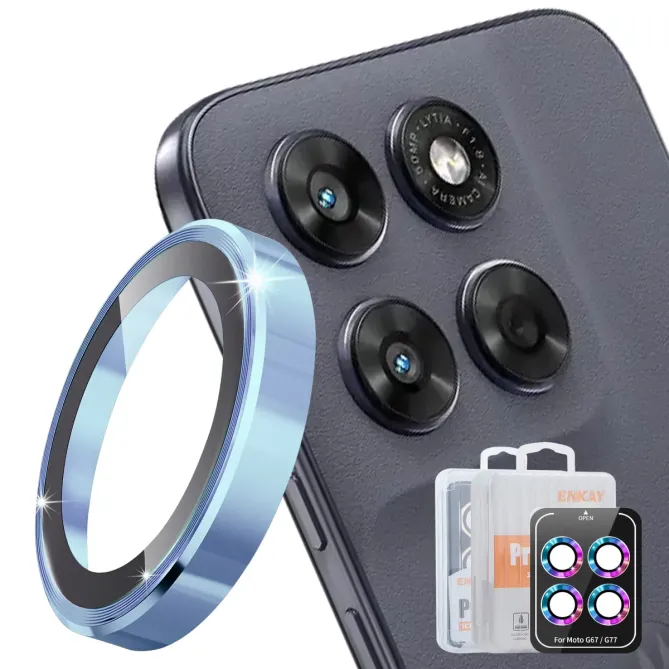 Protection Objectifs Motorola Moto G67 / G77 - Verre 9H et Bague Aluminium