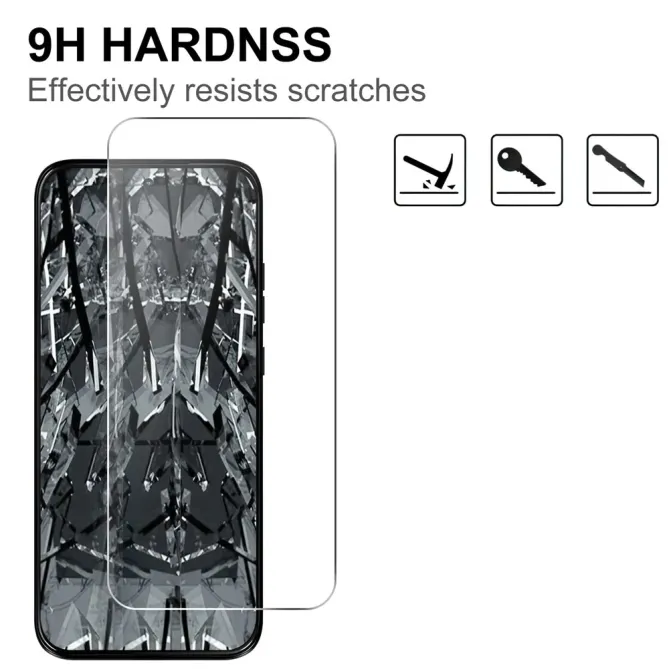 Verre Trempé Motorola Moto G67 G77 9H 2.5D Bords Arrondis Transparent