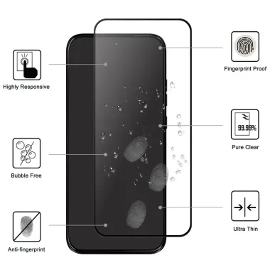 Verre Trempé Motorola Moto G67 / G77 Pleine Surface Contour Noir