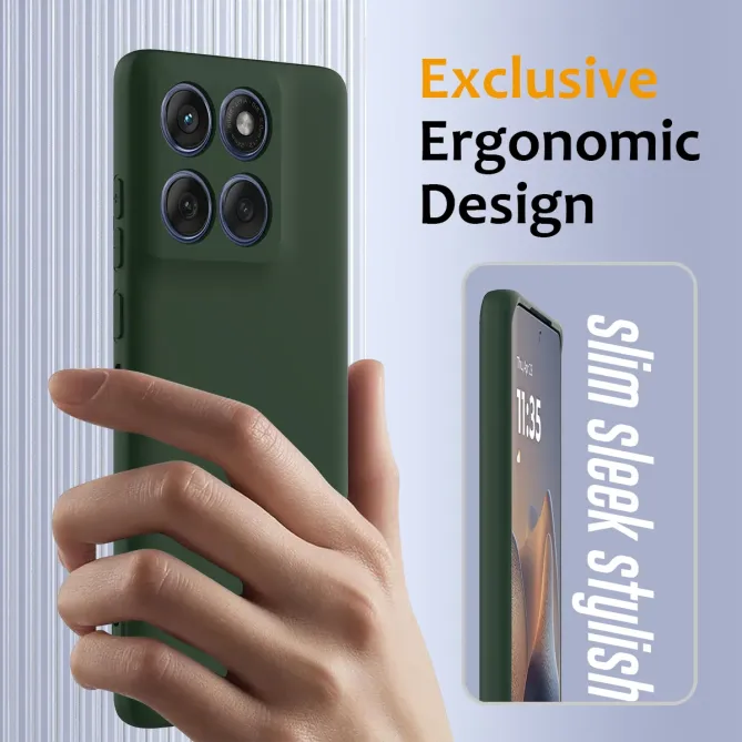 Coque Silicone Liquide Magnétique Motorola Moto G77 G67 Dragonne