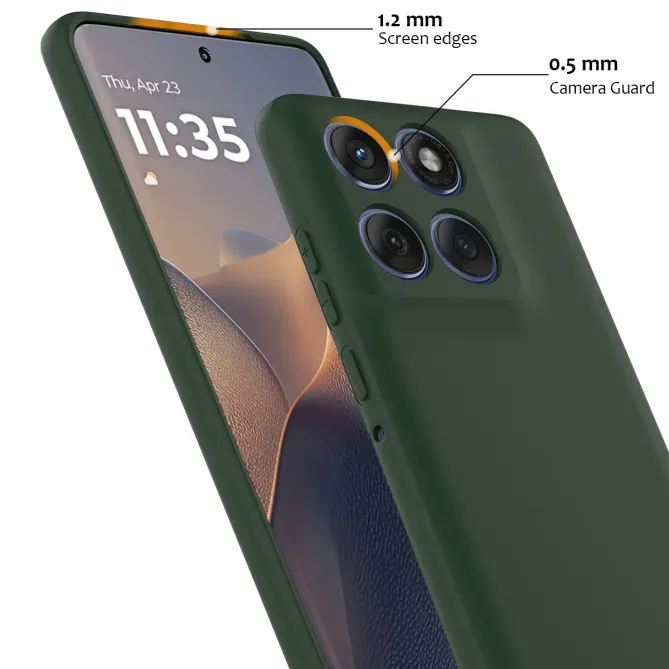 Coque Silicone Liquide Magnétique Motorola Moto G77 G67 Dragonne