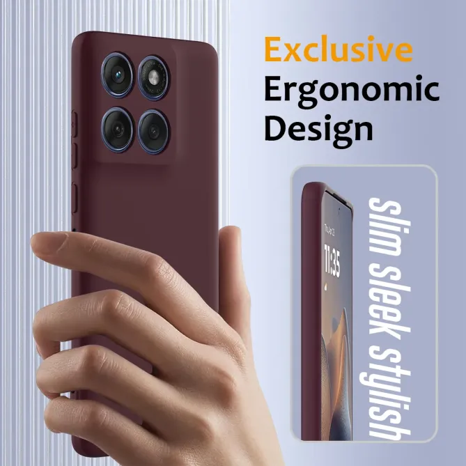 Coque Silicone Liquide Magnétique Motorola Moto G77 G67 Dragonne