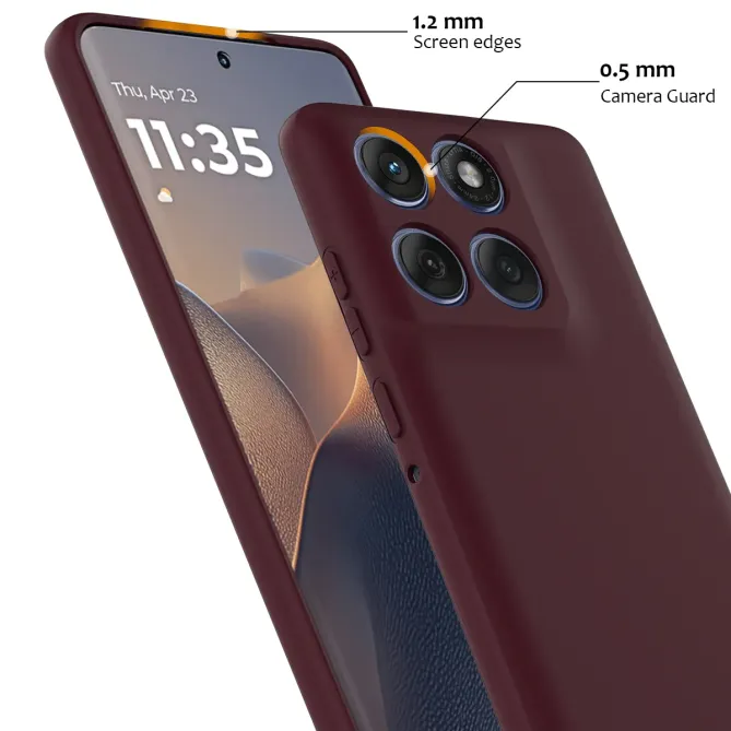 Coque Silicone Liquide Magnétique Motorola Moto G77 G67 Dragonne