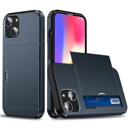 Coque iPhone 15 Blindée avec Compartiment Carte Caché
