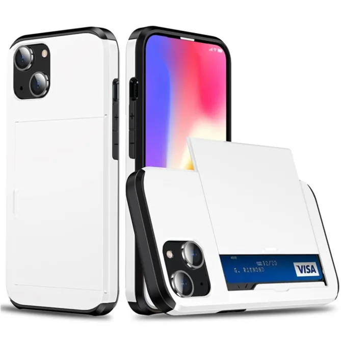 Coque iPhone 15 Blindée avec Compartiment Carte Caché