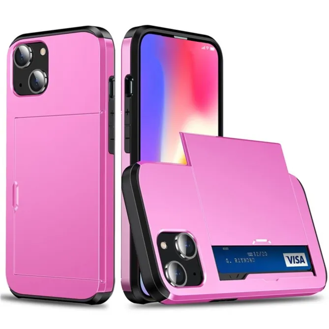 Coque iPhone 15 Blindée avec Compartiment Carte Caché