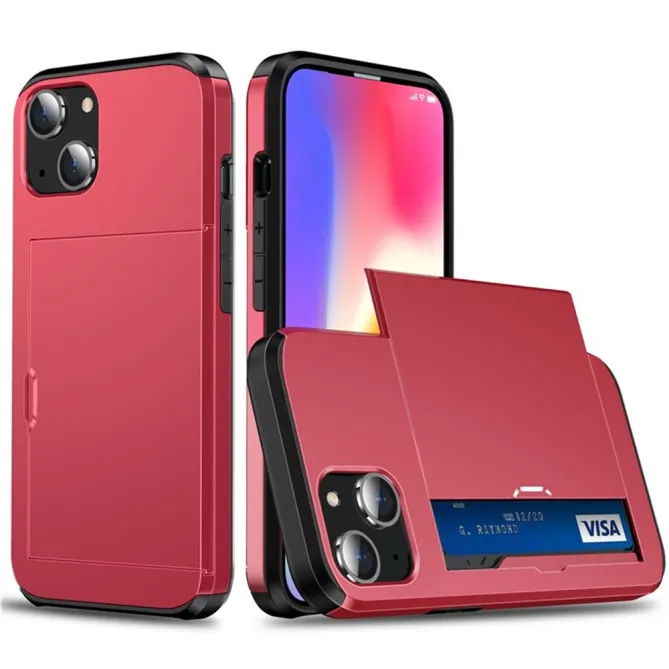 Coque iPhone 15 Blindée avec Compartiment Carte Caché