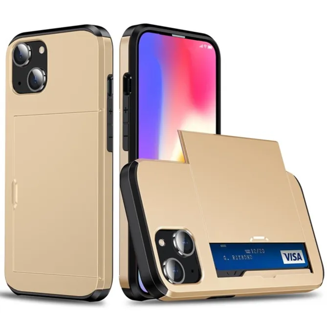 Coque iPhone 15 Blindée avec Compartiment Carte Caché