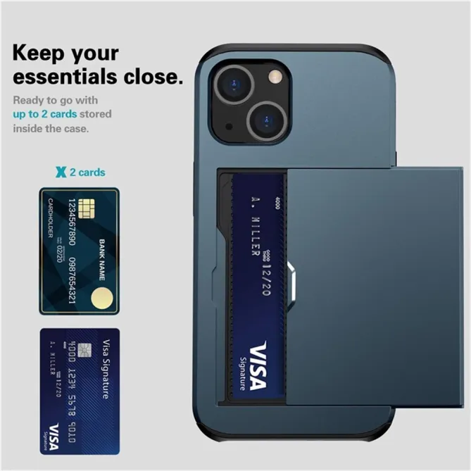 Coque iPhone 15 Blindée avec Compartiment Carte Caché
