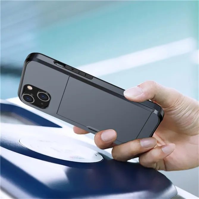 Coque iPhone 15 Blindée avec Compartiment Carte Caché