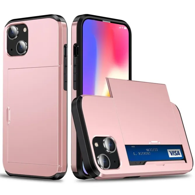 Coque iPhone 15 Blindée avec Compartiment Carte Caché