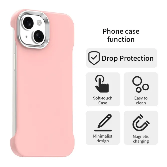Coque iPhone 15 Ultra-Fine Sans Cadre Coins Renforcés