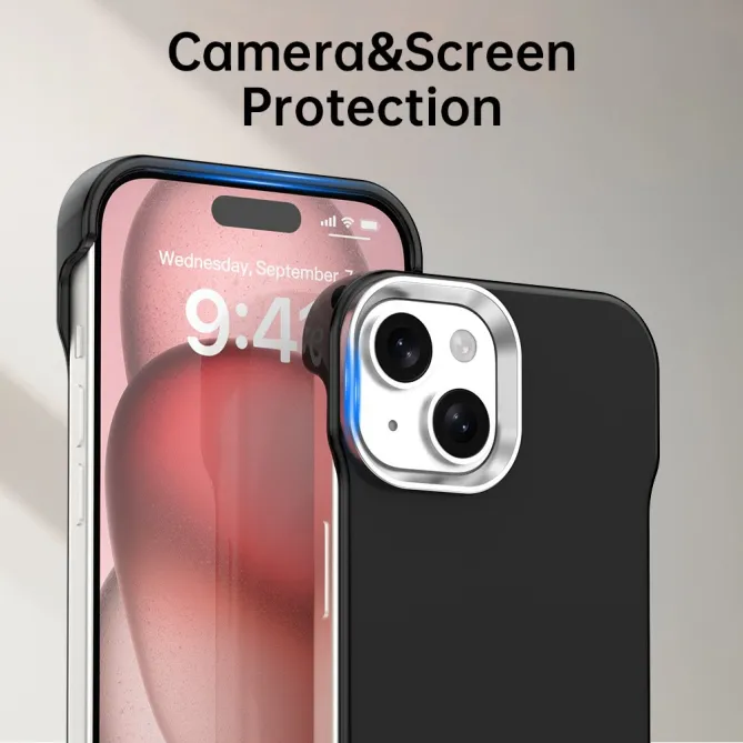 Coque iPhone 15 Ultra-Fine Sans Cadre Coins Renforcés
