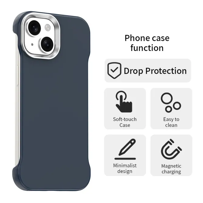 Coque iPhone 15 Ultra-Fine Sans Cadre Coins Renforcés