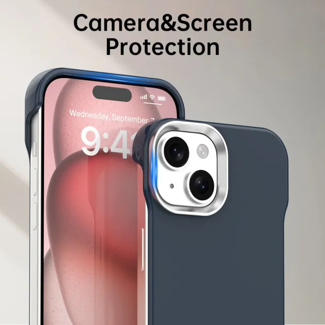 Coque iPhone 15 Ultra-Fine Sans Cadre Coins Renforcés