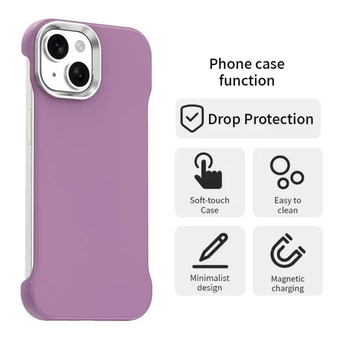 Coque iPhone 15 Ultra-Fine Sans Cadre Coins Renforcés