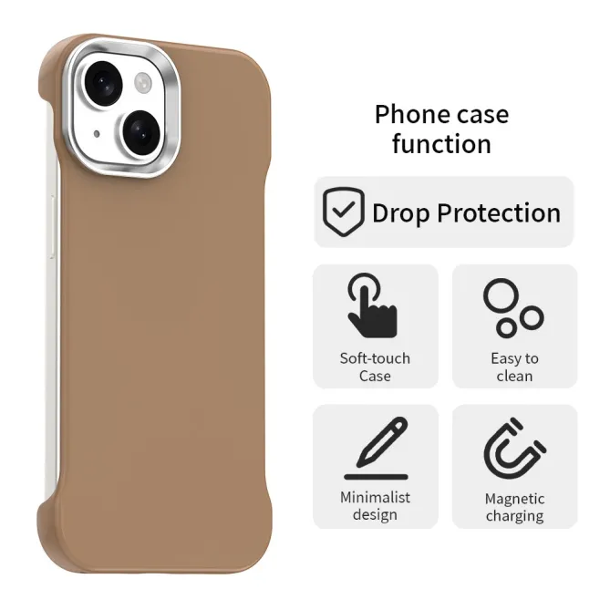 Coque iPhone 15 Ultra-Fine Sans Cadre Coins Renforcés
