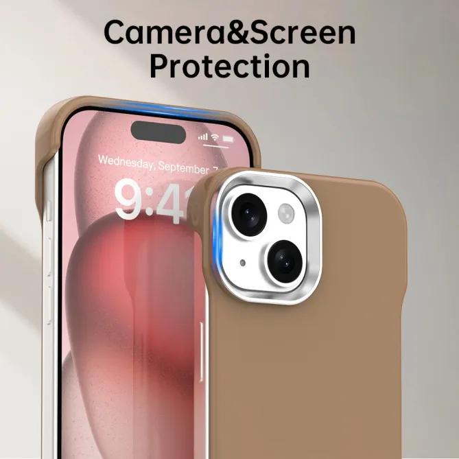 Coque iPhone 15 Ultra-Fine Sans Cadre Coins Renforcés