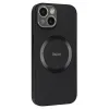 Coque iPhone 15 Compatible MagSafe Simili Cuir Slim
