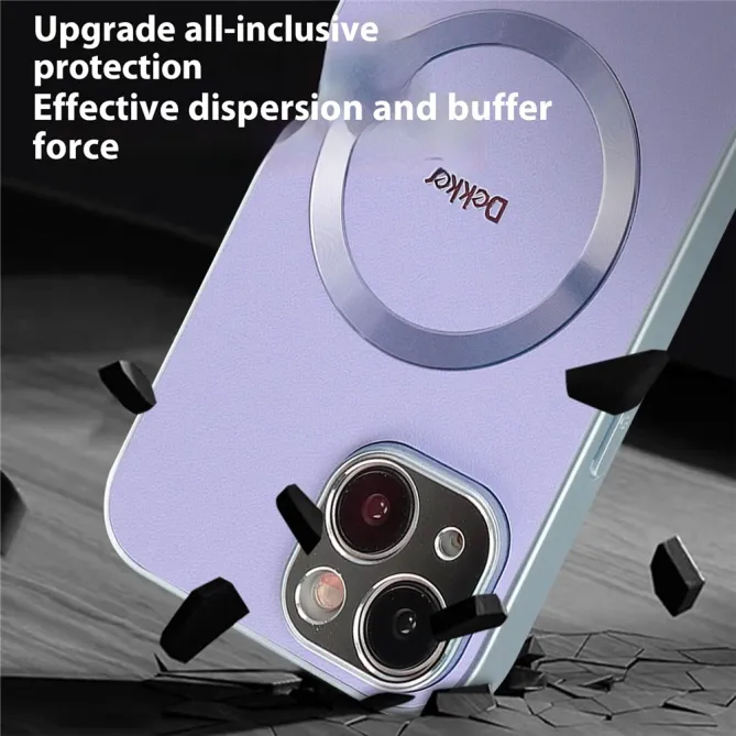 Coque iPhone 15 Compatible MagSafe Simili Cuir Slim
